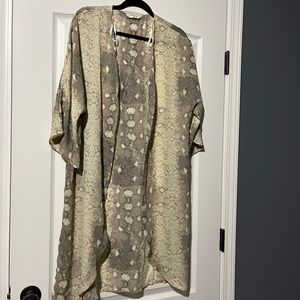 Molly Green Snakeprint Kimono-Inspired Cape